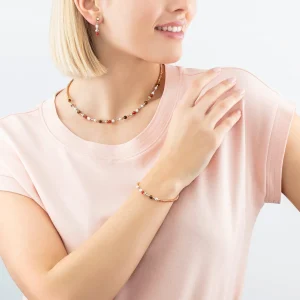 COEUR DE LION Ohrringe Princess Spheres Mix Orange- Ohrstecker