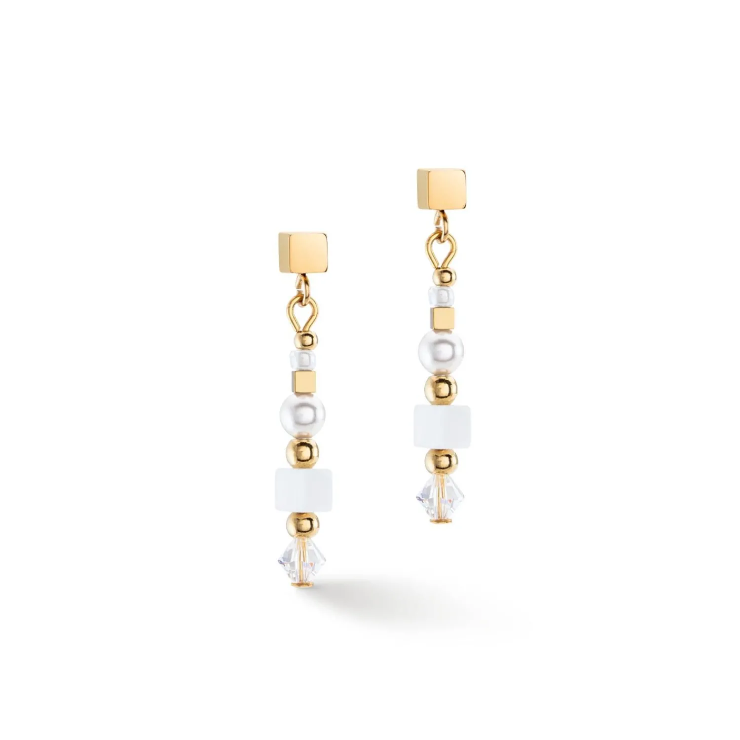 ohrringe_quadratische_str_0-2.webp COEUR DE LION Ohrringe Quadratische Streifen Gold-Weiß- Ohrstecker