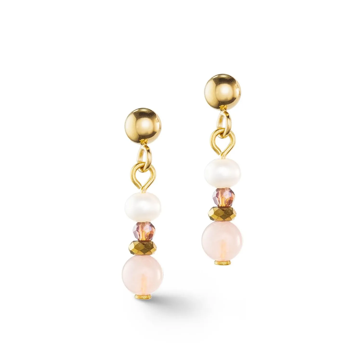 ohrringe_romantische_swas_0-3.webp COEUR DE LION Ohrringe Romantische Süßwasserperlen & Rosenquarz Gold- Edelsteinohrringe