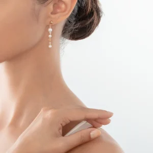 COEUR DE LION Ohrringe Tropfen Süßwasserperlen Gold- Perlenohrringe