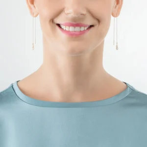 COEUR DE LION Ohrringe Y Fairy Süßwasserperle Gold- Perlenohrringe