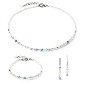 COEUR DE LION Princess Pearls Armband Silber Hellblau- Hochzeit