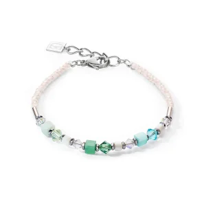 COEUR DE LION Princess Shape Mix Armband Mintgrün- Echter Stein