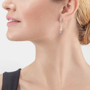 COEUR DE LION Prinzessin Perlen Ohrringe Silber Hellblau- Hochzeit