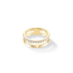 COEUR DE LION Ring der ewigen Einheit Gold-Kristall- Coeur Essentials