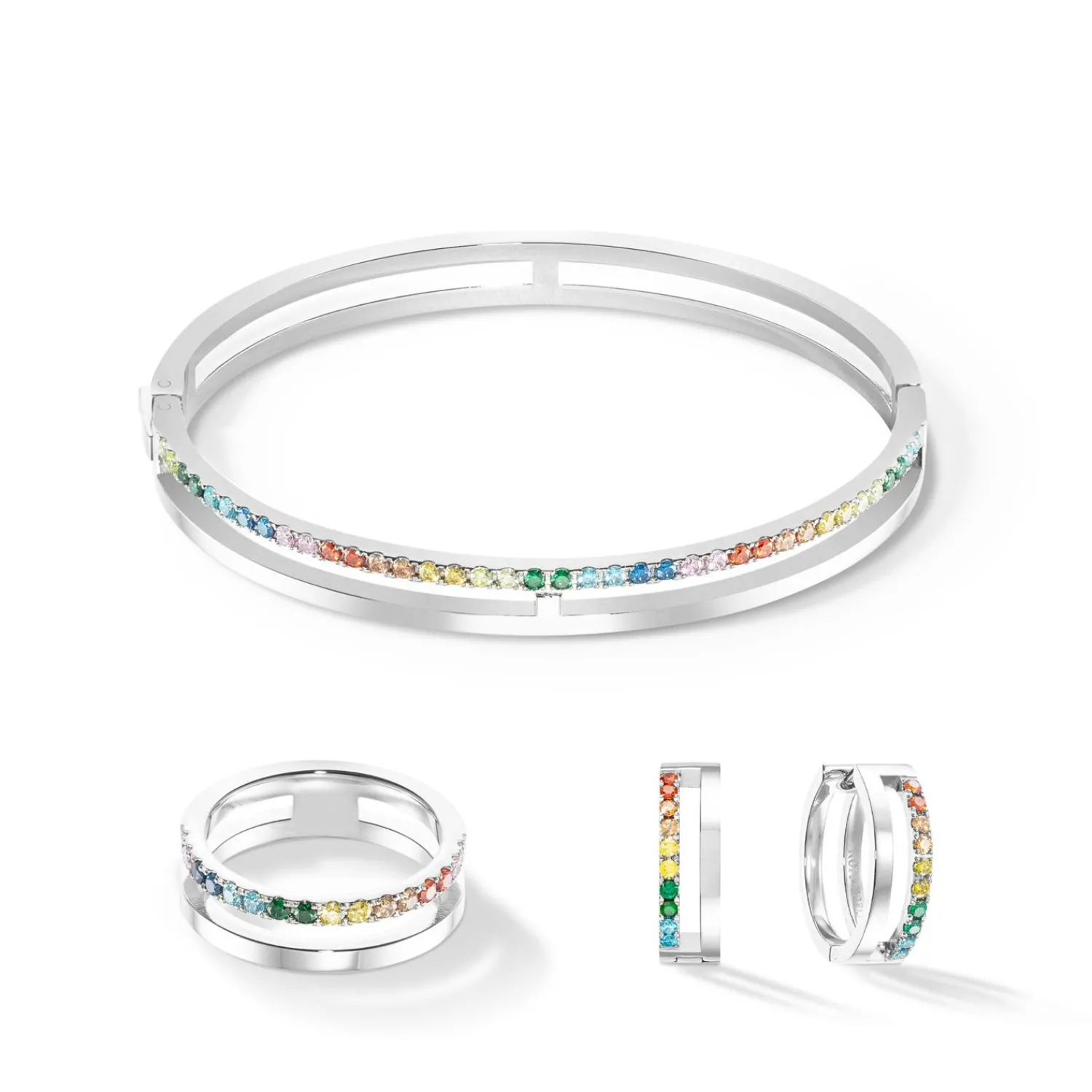 ring_der_ewigen_einheit_s_1-1.webp COEUR DE LION Ring der ewigen Einheit Silber-Mehrfarbig- Coeur Essentials