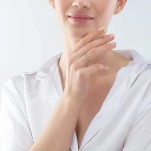 COEUR DE LION Ring Edelstahl & Kristalle Slim Gold Grün- Kristallringe