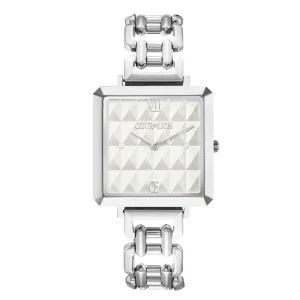 COEUR DE LION Sehen Sie sich die Iconic Cube Spikes Statement Silver an- Uhren