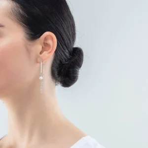 COEUR DE LION Solitär-Süßwasserperlen-Ohrringe aus Silber- Perlenohrringe