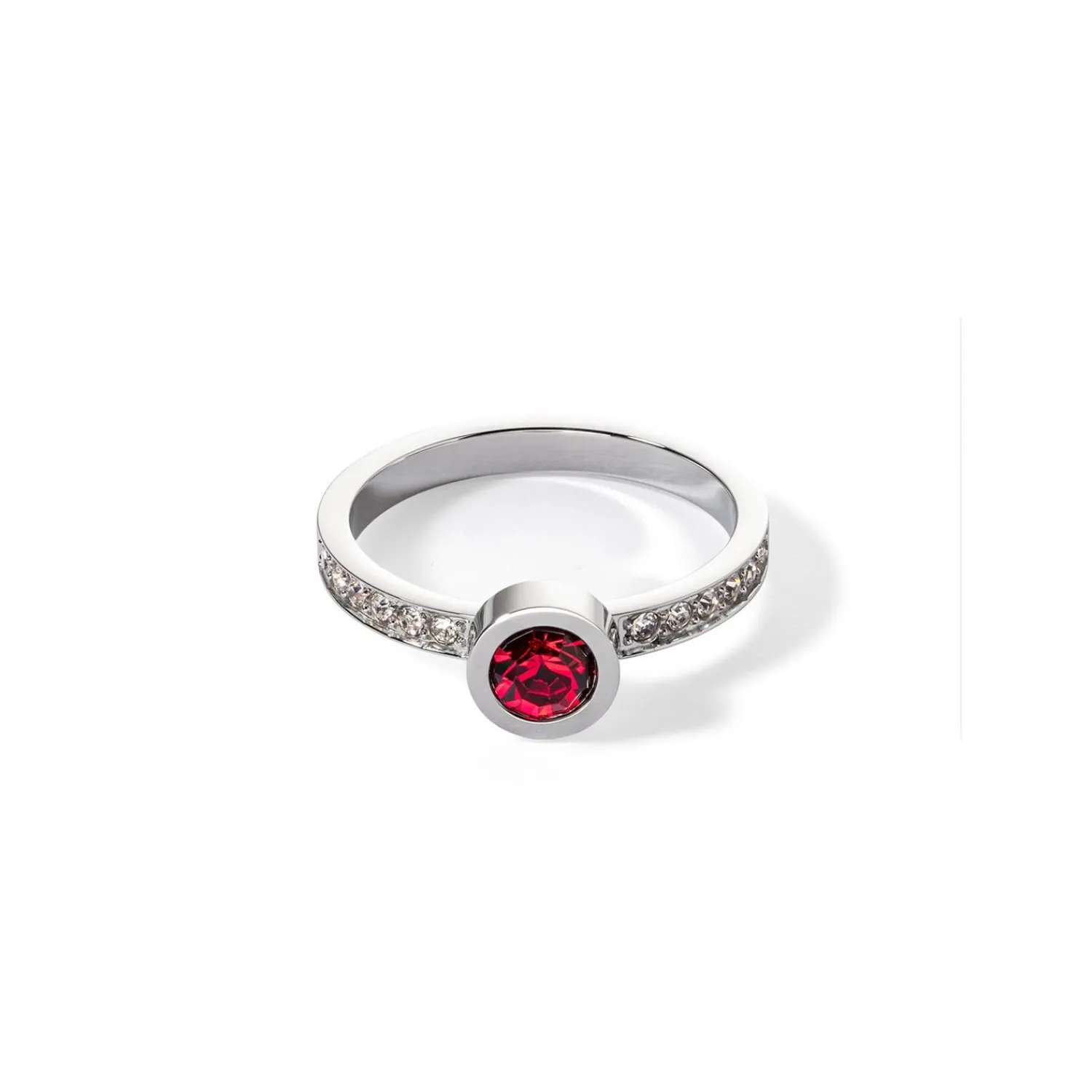 sparkling_dots_ring_silbe_0.webp COEUR DE LION Sparkling Dots Ring Silber Rot- Coeur Essentials