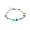 COEUR DE LION Summer Dream Armband Mehrfarbig Pastell- Echter Stein