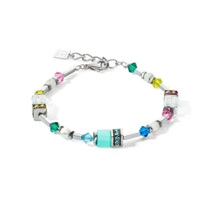 COEUR DE LION Summer Dream Armband Mehrfarbig Pastell- Echter Stein