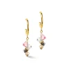 COEUR DE LION Tanzende Kristalle Ohrringe Gold Hellrosa- Kristallohrringe