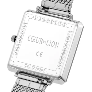 COEUR DE LION Uhr Iconic Square Graphite Sunray Milanese Edelstahl- Uhren