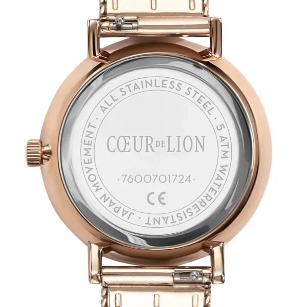 COEUR DE LION Uhr Rund Mokka Matt Milanaise Edelstahl Roségold- Uhren