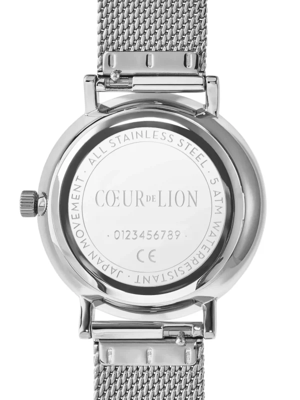 COEUR DE LION Uhr Rund Perlmutt Milanaise Edelstahl Silber- Uhren