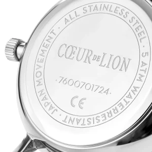 COEUR DE LION Uhr Rund Silber Sunray Milanaise Edelstahl- Uhren