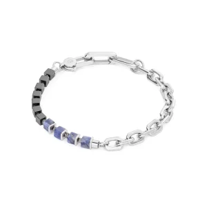 COEUR DE LION Unisex-Armband Fusion Link Chain Blau- Aber