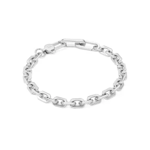 COEUR DE LION Unisex-Armband Gliederkette Silber- Edelstahlarmbänder